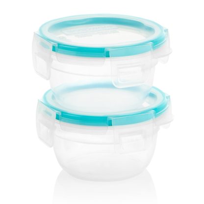 Pyrex Snapware® Total Solution® 2-pack Plastic Food Storage Container Set with Aqua Lids