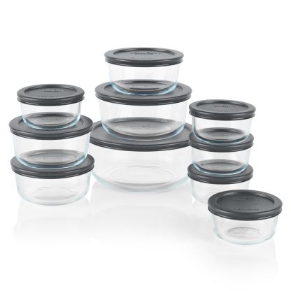 Pyrex Pyrex® Simply Store® 20-piece Set with Gray Lids