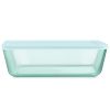 Pyrex Pyrex® Simply Store® Tinted Glass 11-cup Rectangle Storage Container with Lid, Aqua