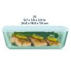 Pyrex Pyrex® Simply Store® Tinted Glass 11-cup Rectangle Storage Container with Lid, Aqua