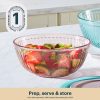 Pyrex Pyrex® Sculpted Tinted Glass 2.3QT Mixing Bowl with Lid, Pink