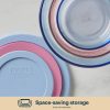 Pyrex Pyrex® Simply Store® Tinted Glass 2-cup Round Storage Containers, 6-pc Set, Mixed Colors
