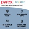 Pyrex Pyrex® Simply Store® Tinted 6-cup Rectangle Storage with Green Plastic Lid